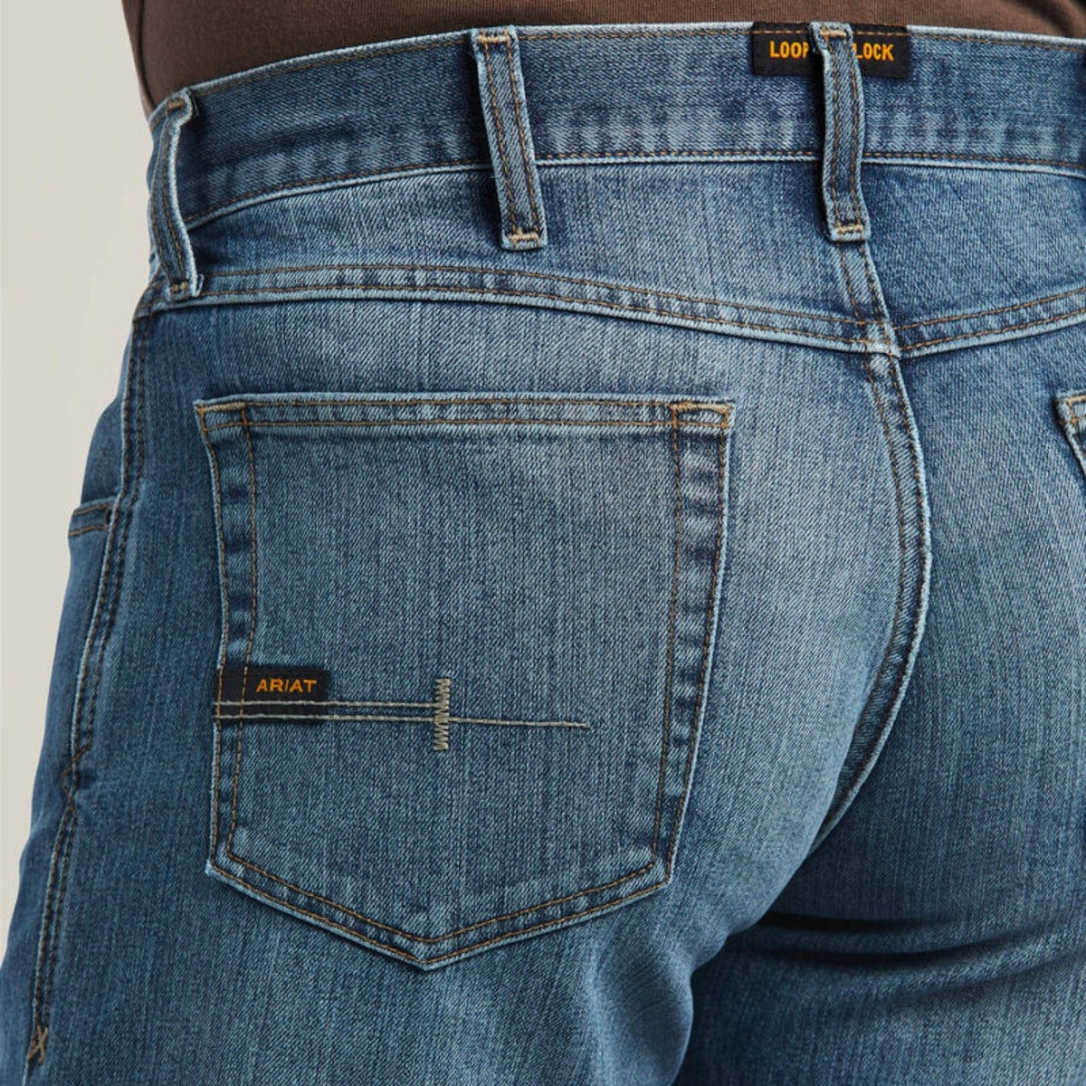 Ariat Men's Rebar M5 Basic Stackable Straight Leg Jean Pants Ariat