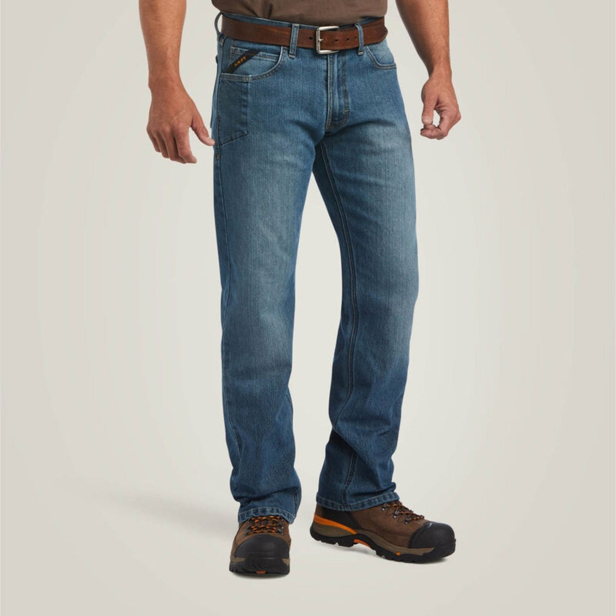 Ariat Men's Rebar M5 Basic Stackable Straight Leg Jean Pants Ariat Edgewood 28 30 Inseam