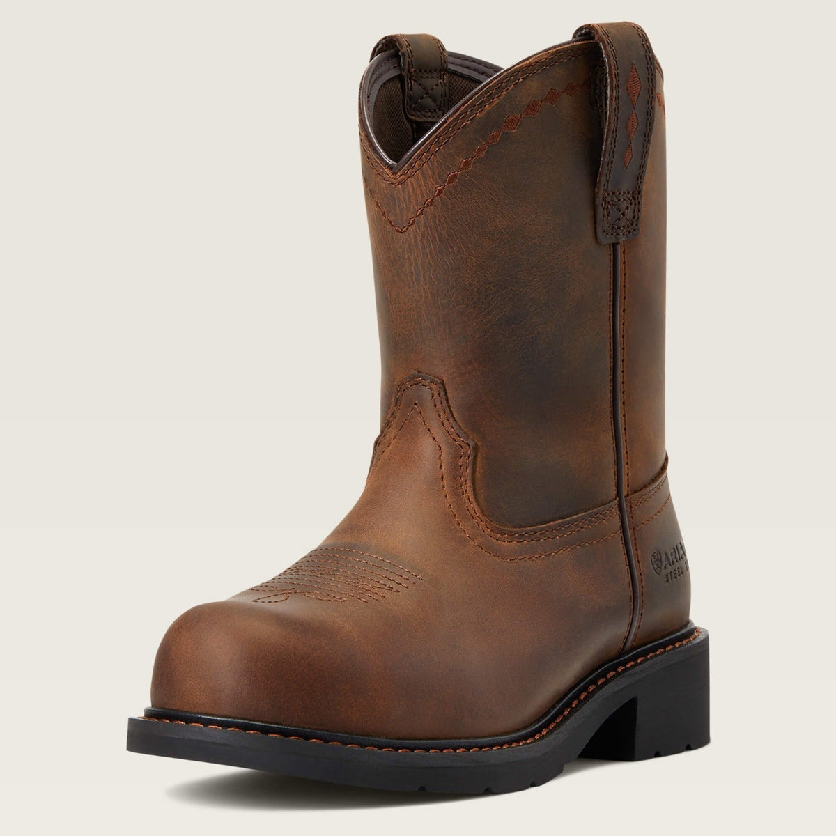 Ariat Women's Fatbaby 8" Steel Toe Pull-On Work Boot Work Boots Ariat