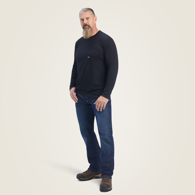 Ariat Men's Rebar Workman Born For This Graphic Long Sleeve Tee T-Shirts Ariat