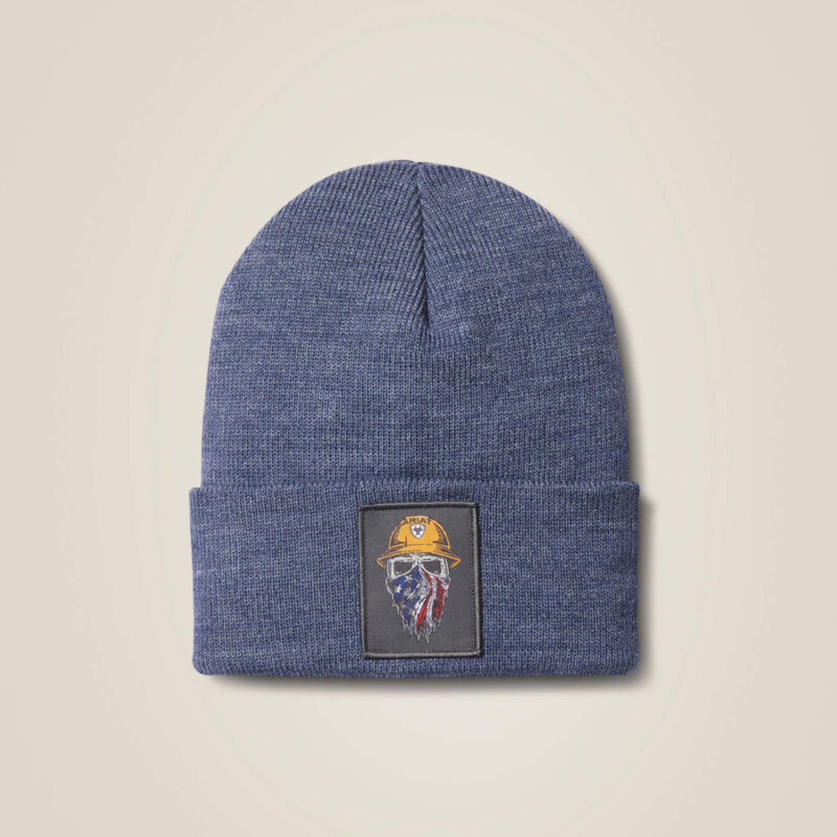 Ariat Born For This Graphic Patch Watch Cap Hats & Caps Ariat Denim Heather OS