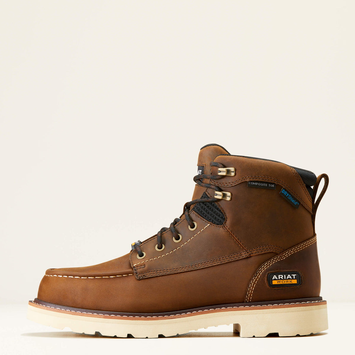 Ariat Men's Rebar Lift 6" Waterproof Comp Toe Work Boot Work Boots Ariat Distressed Brown 10 2E