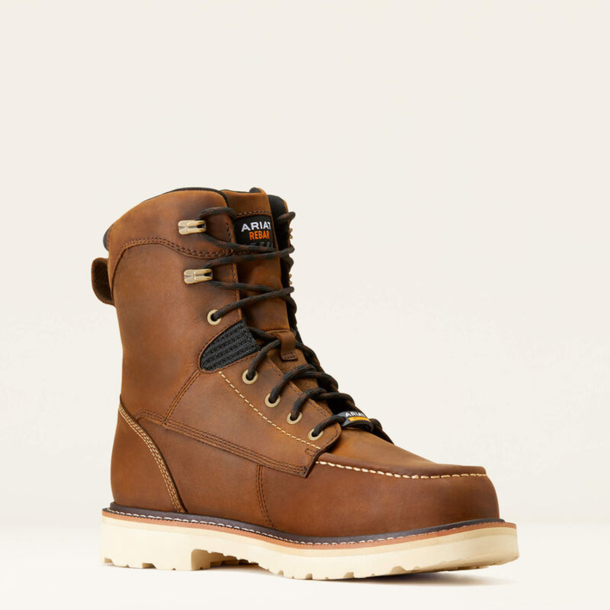 Ariat Men&#39;s Rebar Lift 8&quot; Waterproof EH Moc Comp Toe Work Boot - Work World - Workwear, Work Boots, Safety Gear
