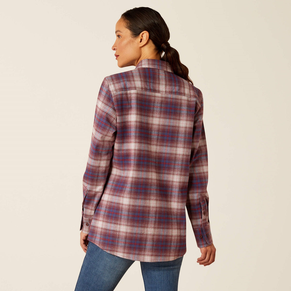 Ariat Women&#39;s Rebar Flannel DuraStretch Button-Down Work Shirt - Work World - Workwear, Work Boots, Safety Gear