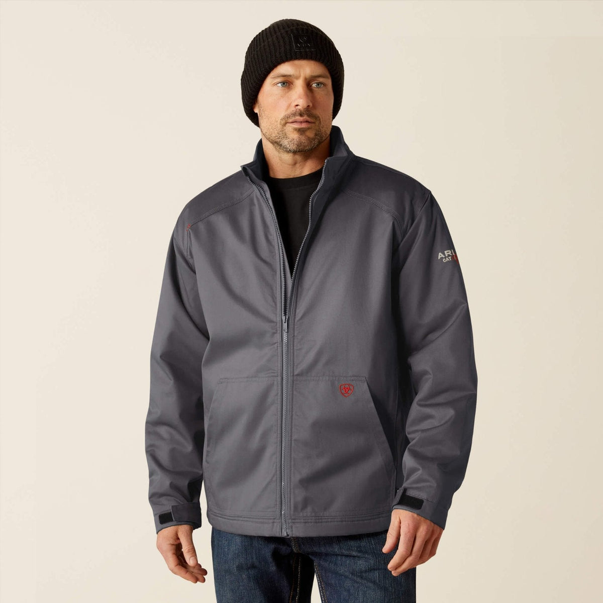 Ariat Men's FR Basic Insulated Full-Zip Safety Jacket Jackets & Coats Ariat Charcoal Grey 2XL Reg