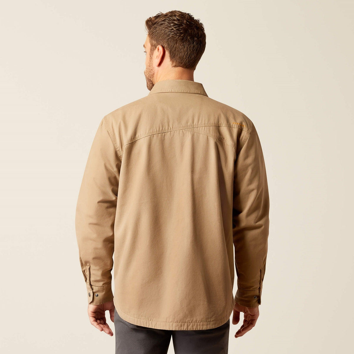 Ariat Men's Rebar Canvas Snap-Front Shirt Jacket Jackets & Coats Ariat