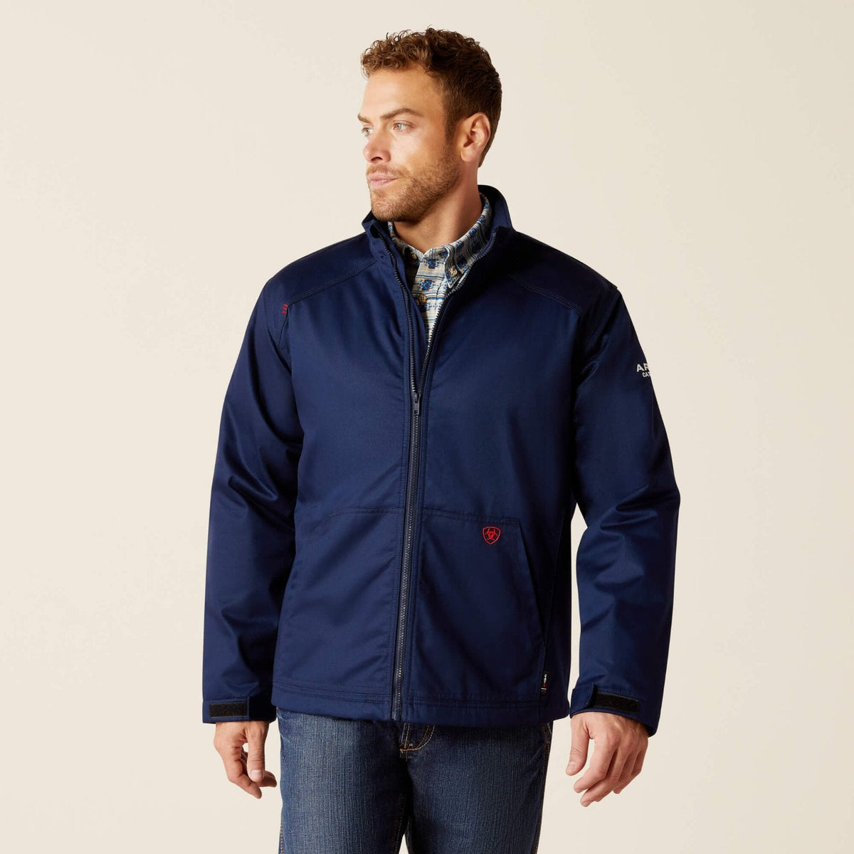 Ariat Men's FR Basic Insulated Full-Zip Safety Jacket Jackets & Coats Ariat Navy 2XL Reg