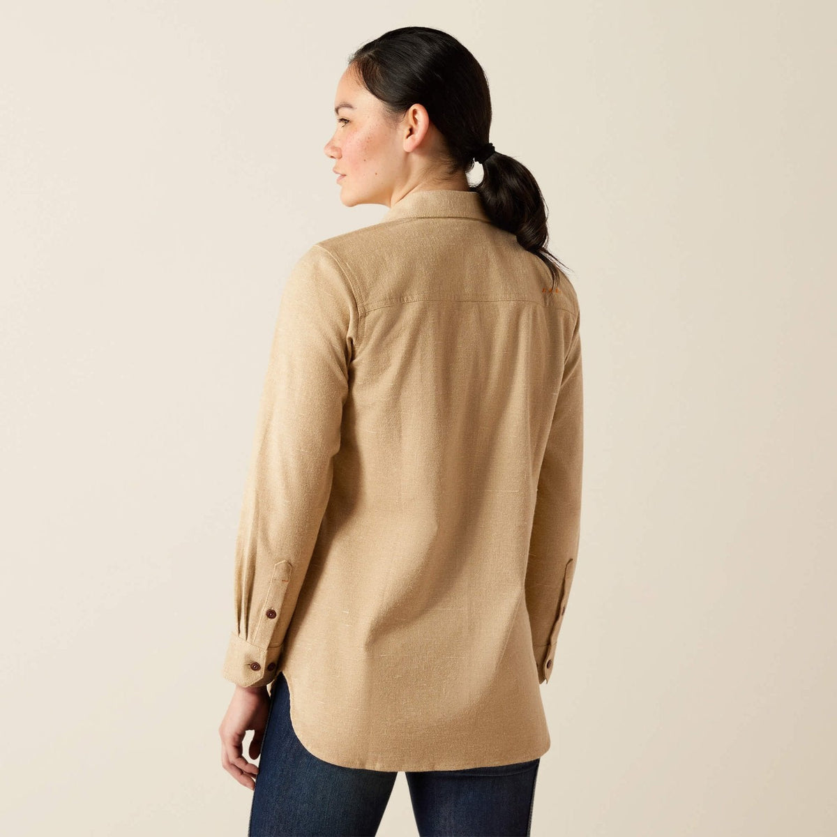 Ariat Women's Rebar Flannel Button-Down Long Sleeve Tunic Long Sleeve T-Shirts Ariat