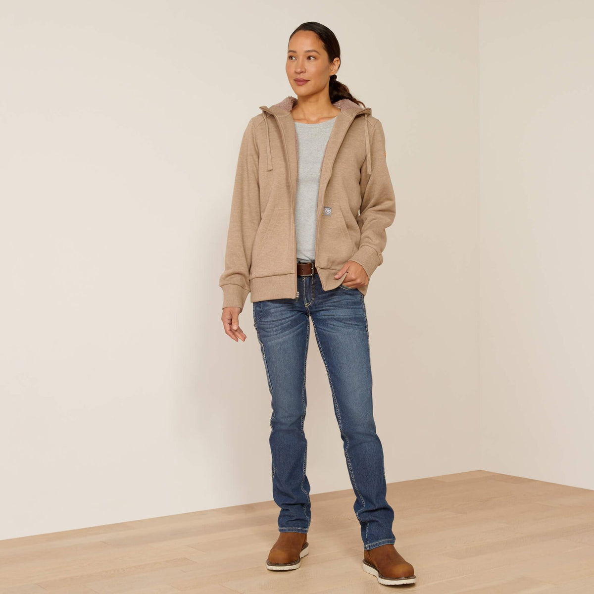 Ariat Women&#39;s Rebar Sherpa Lined Full-Zip Hoodie - Work World - Workwear, Work Boots, Safety Gear