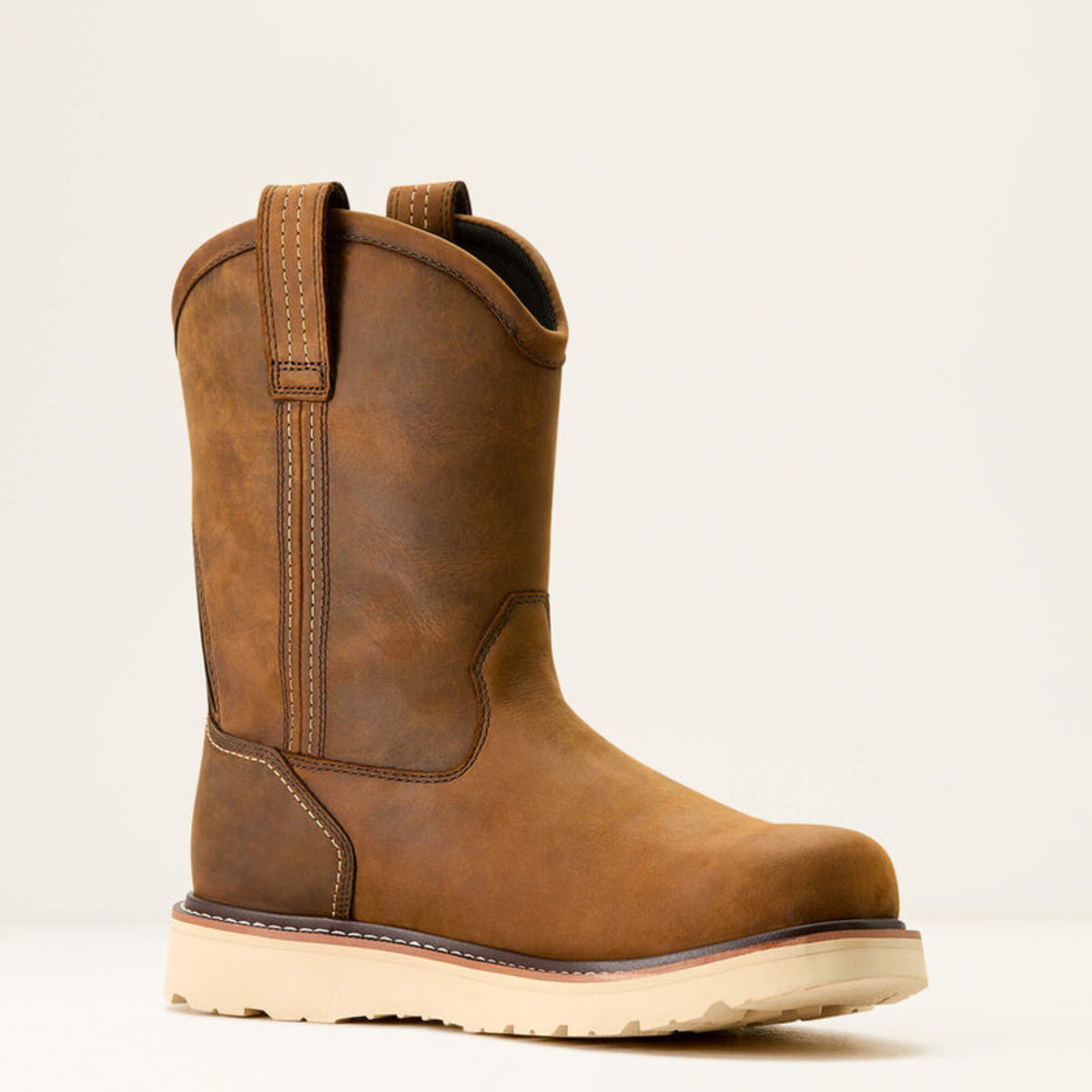 Ariat Men's Rebar Wedge 10" Waterproof Pull On Wellington Boot Work Boots Ariat