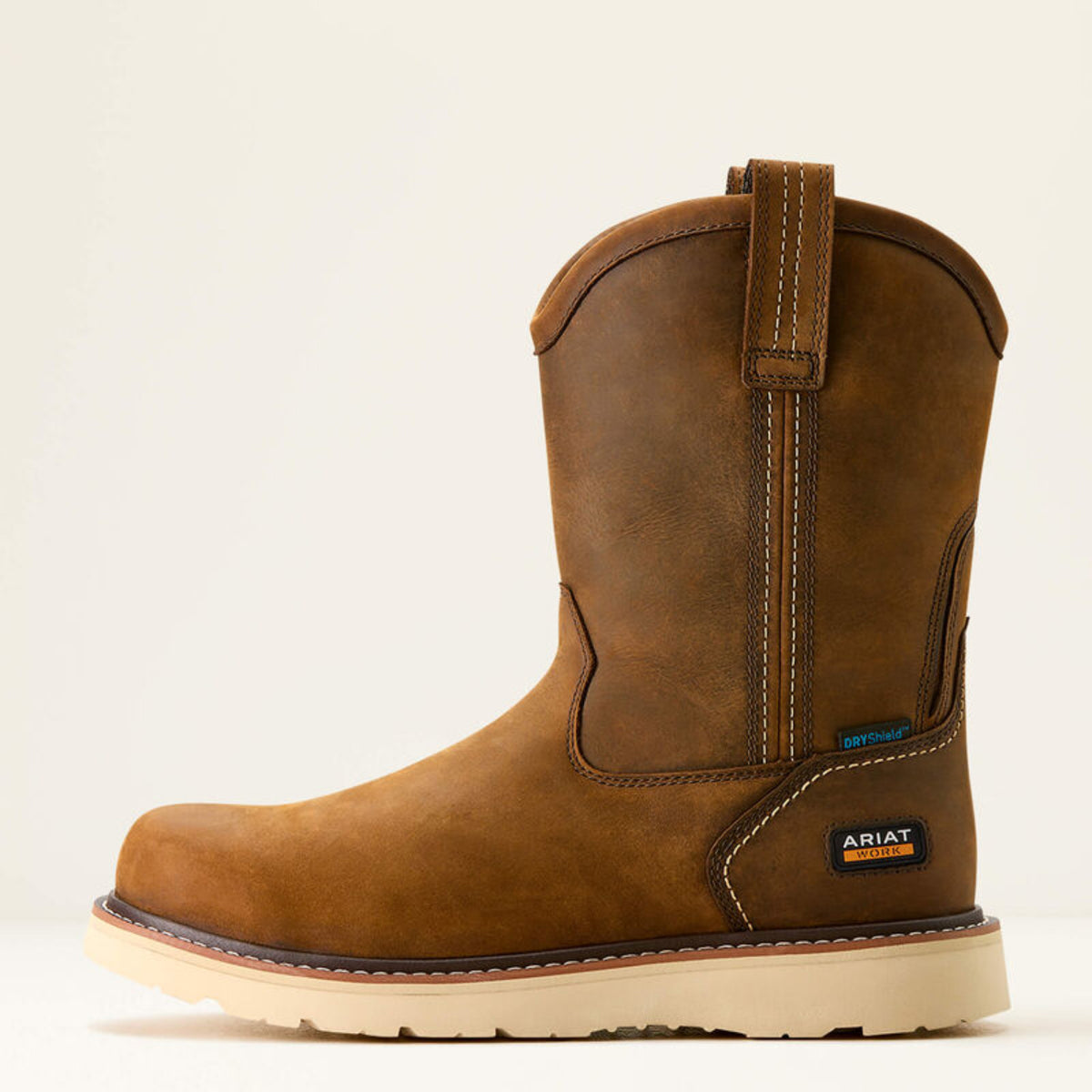 Ariat Men's Rebar Wedge 10" Waterproof Pull On Wellington Boot Work Boots Ariat