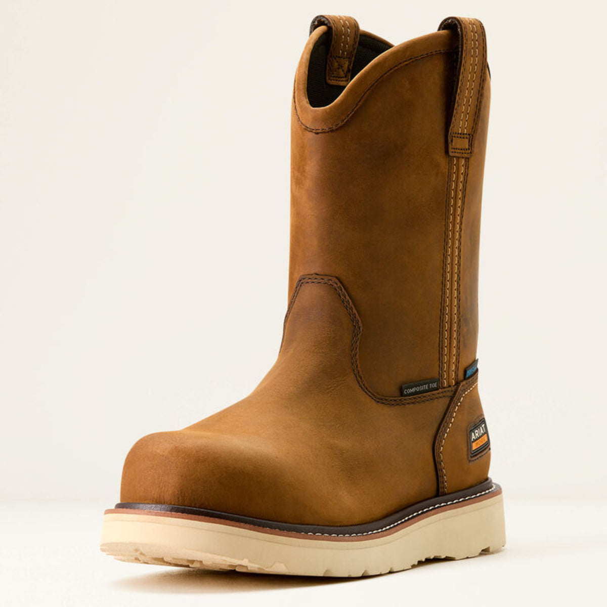 Ariat Men's Rebar Wedge 10" Waterproof Composite Toe Pull On Wellngton Boot Western Boots Ariat