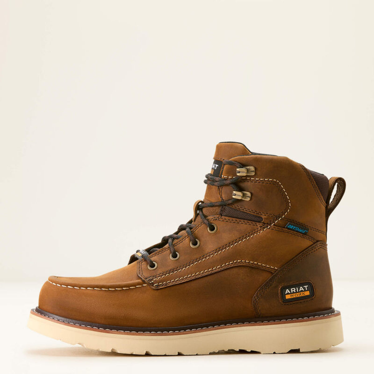 Ariat Men's Rebar Wedge 6" Waterproof Work Boot Work Boots Ariat Distressed Brown 10 2E