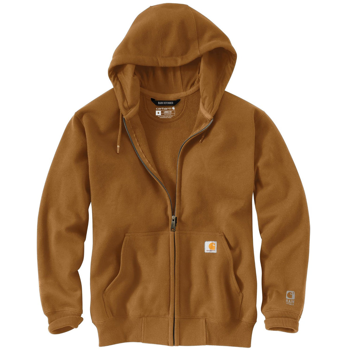 Carhartt Men's Rain Defender® Loose Fit Heavyweight Full-Zip Sweatshirt Sweatshirts & Hoodies Carhartt Carhartt Brown 2XL Reg