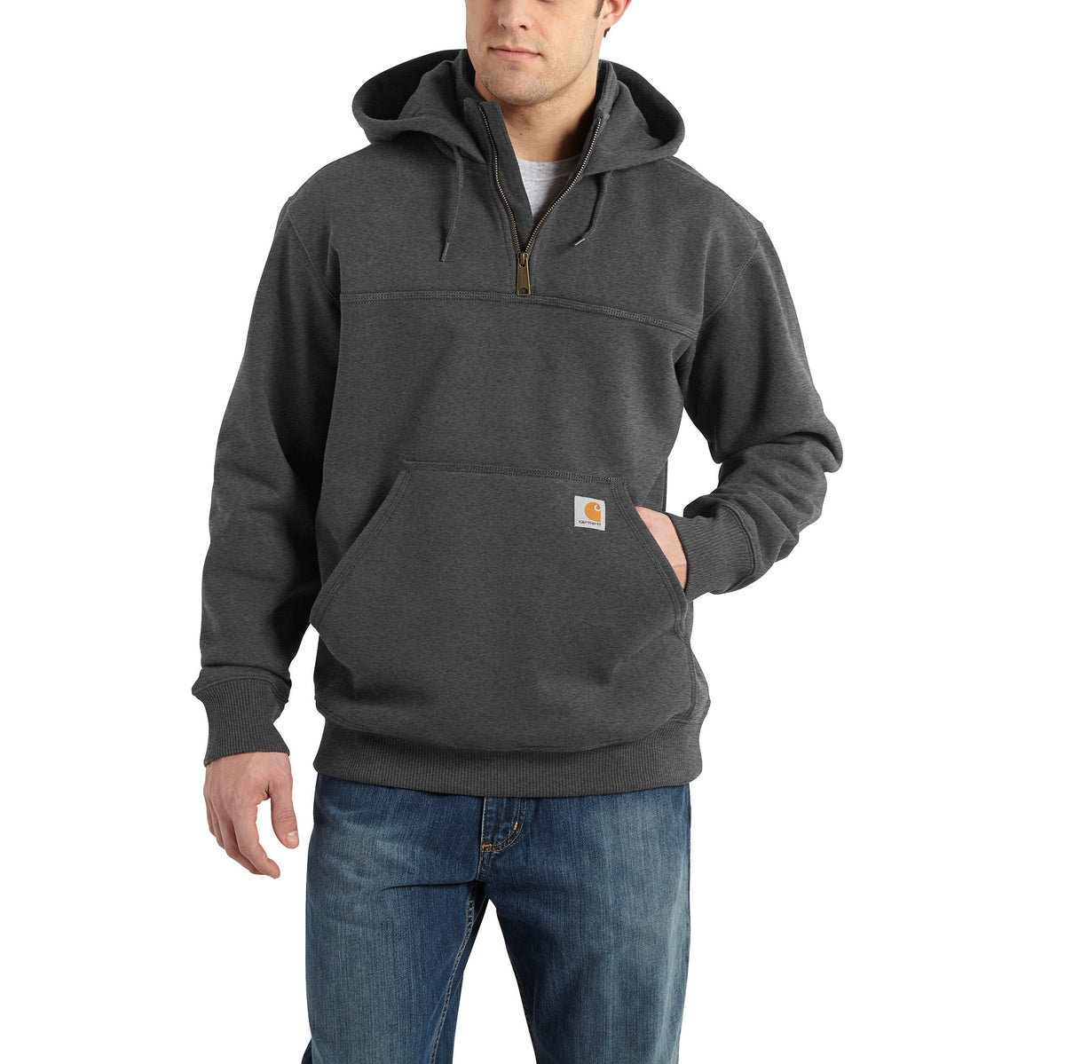 Carhartt Men&#39;s Rain Defender® Loose Fit Heavyweight Quarter-Zip Sweatshirt - Work World - Workwear, Work Boots, Safety Gear