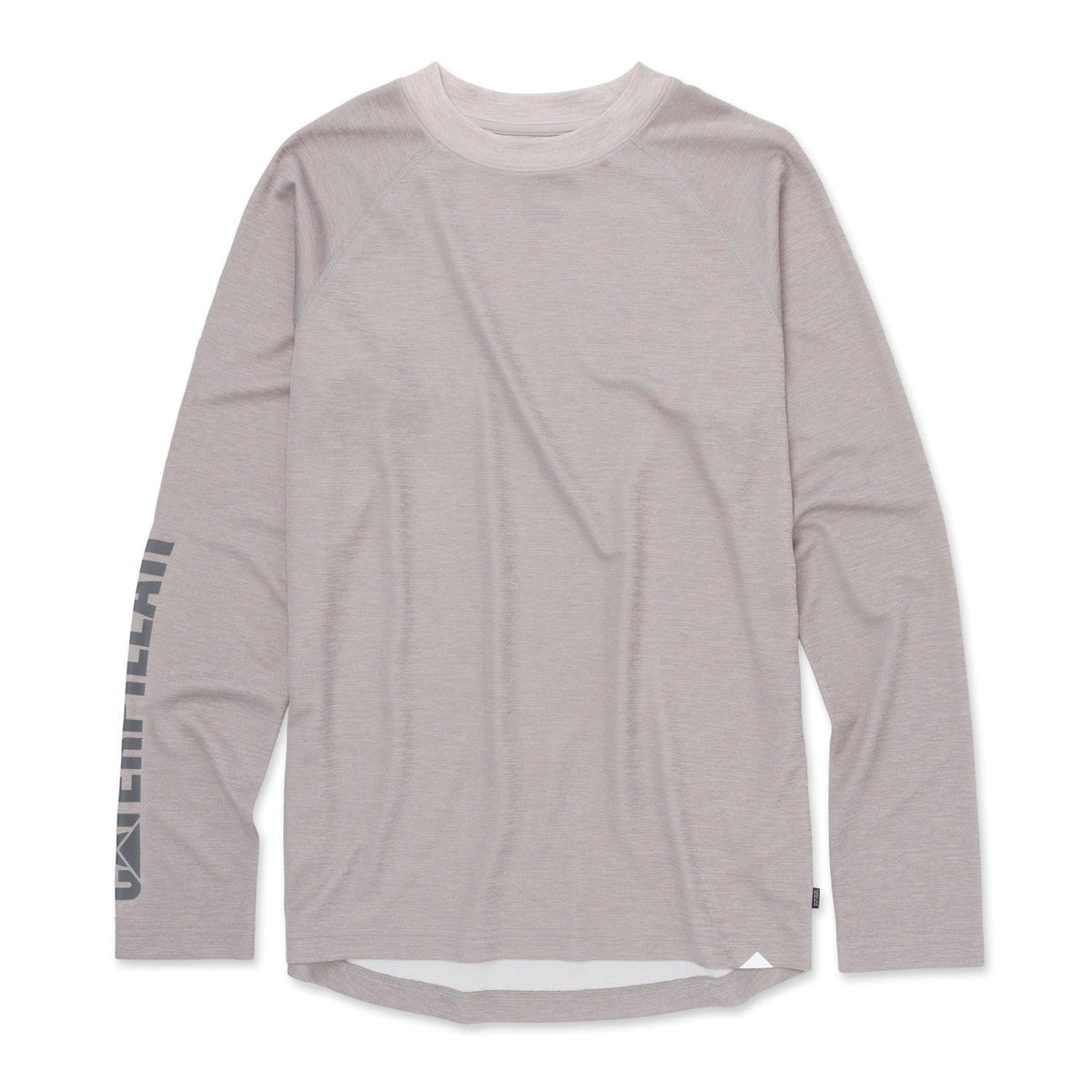 CAT Men's Lightweight Cooling UPF50 Logo Long Sleeve T-Shirt Long Sleeve T-Shirts CAT Heather Grey 2XL Reg