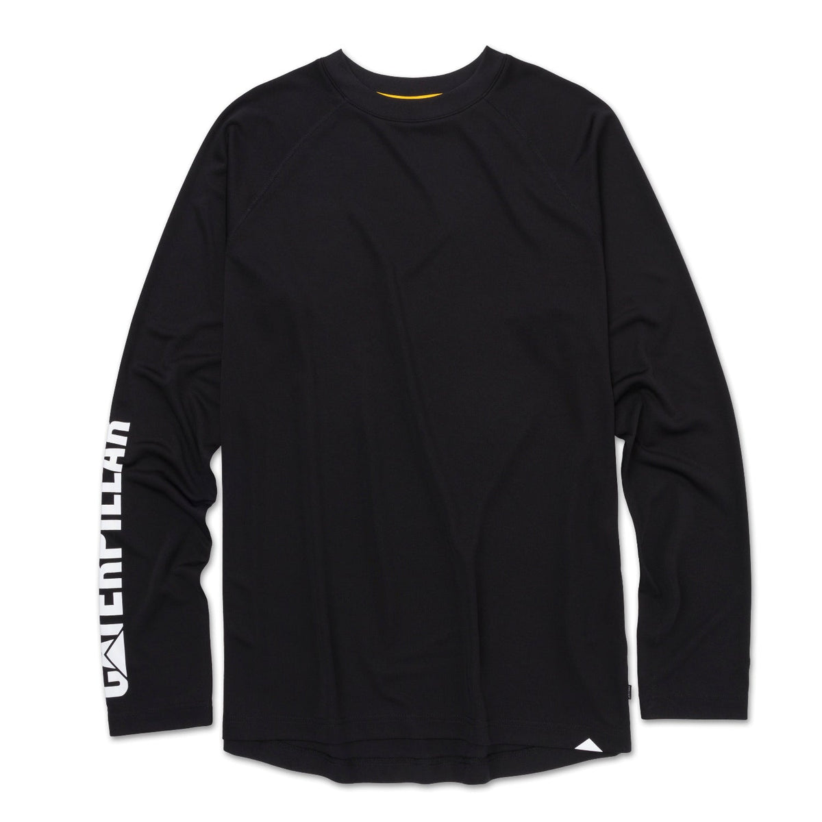 CAT Men's Lightweight Cooling UPF50 Logo Long Sleeve T-Shirt Long Sleeve T-Shirts CAT Black 2XL Reg