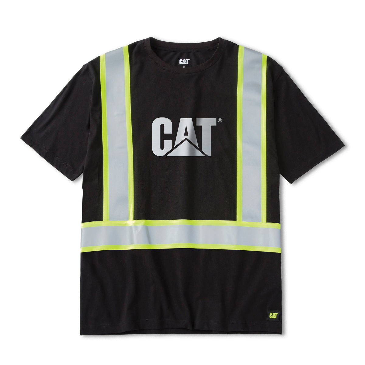 CAT Men's Taped Reflective Graphic Short Sleeve T-Shirt T-Shirts CAT