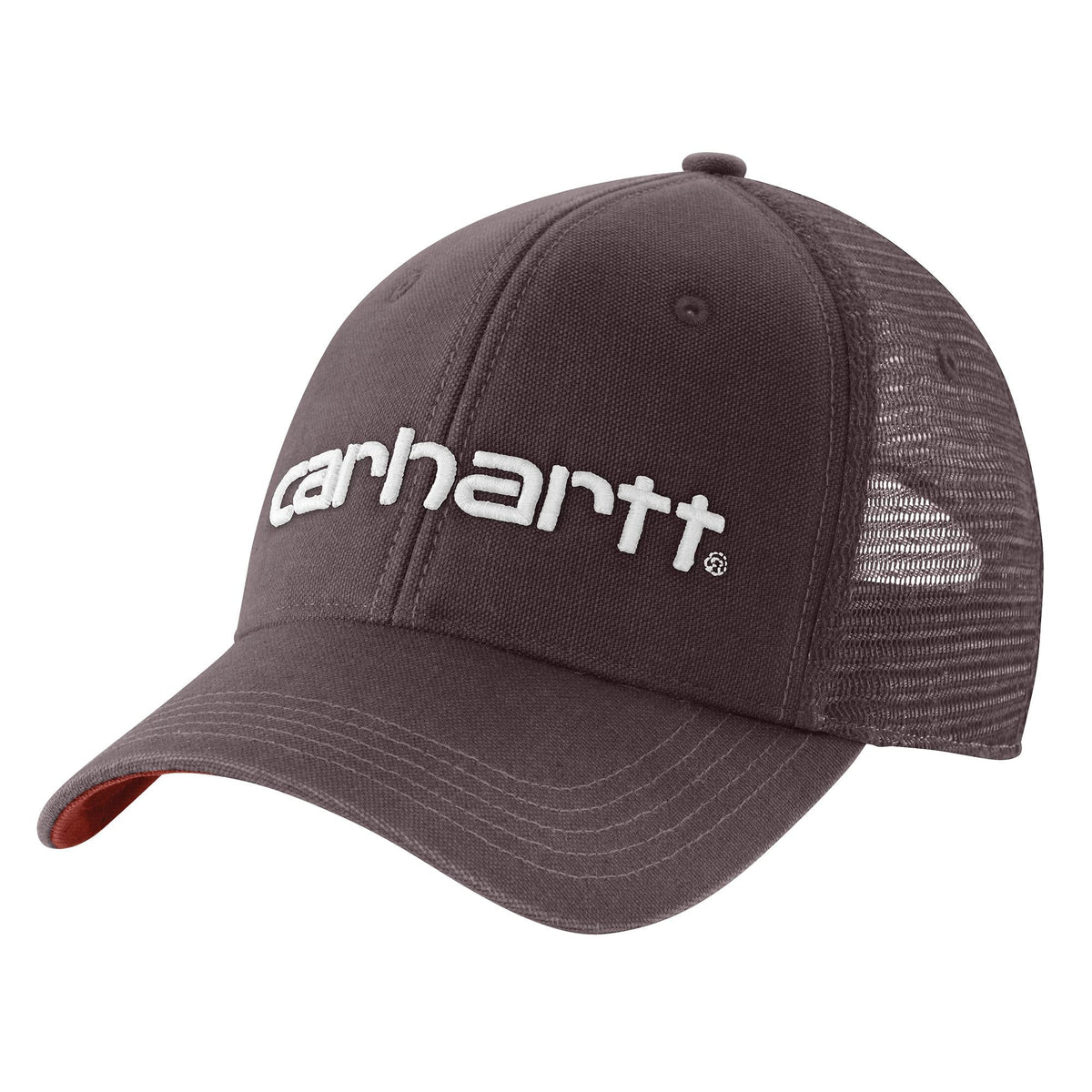 Carhartt Canvas Mesh-Back Logo Graphic Cap Hats & Caps Carhartt Dark Sepia/Malt OS