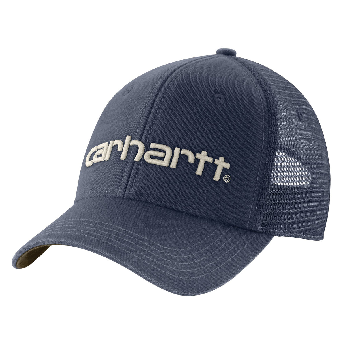 Carhartt Canvas Mesh-Back Logo Graphic Cap Hats & Caps Carhartt Superstorm/Burnished Logs OS