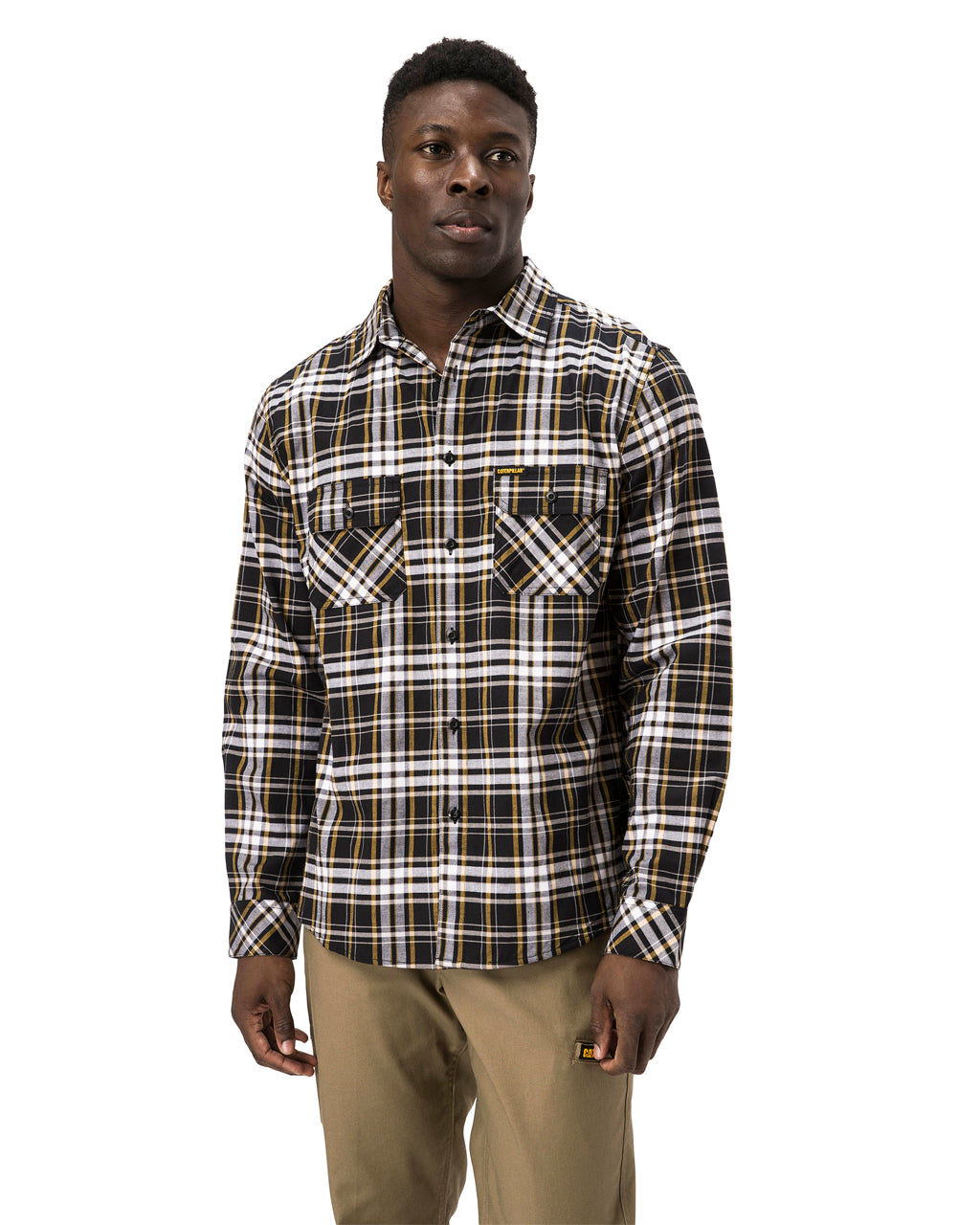 CAT Men&#39;s Plaid Long Sleeve Work Shirt - Work World - Workwear, Work Boots, Safety Gear