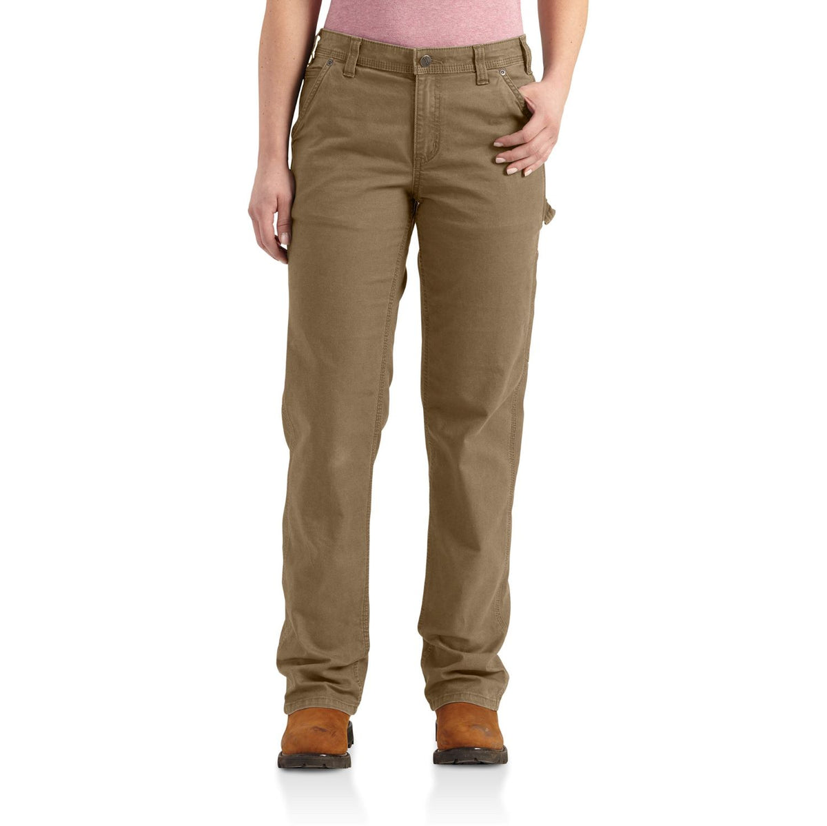 Carhartt Women&#39;s Rugged Flex® Loose Fit Crawford Pant_Yukon - Work World - Workwear, Work Boots, Safety Gear