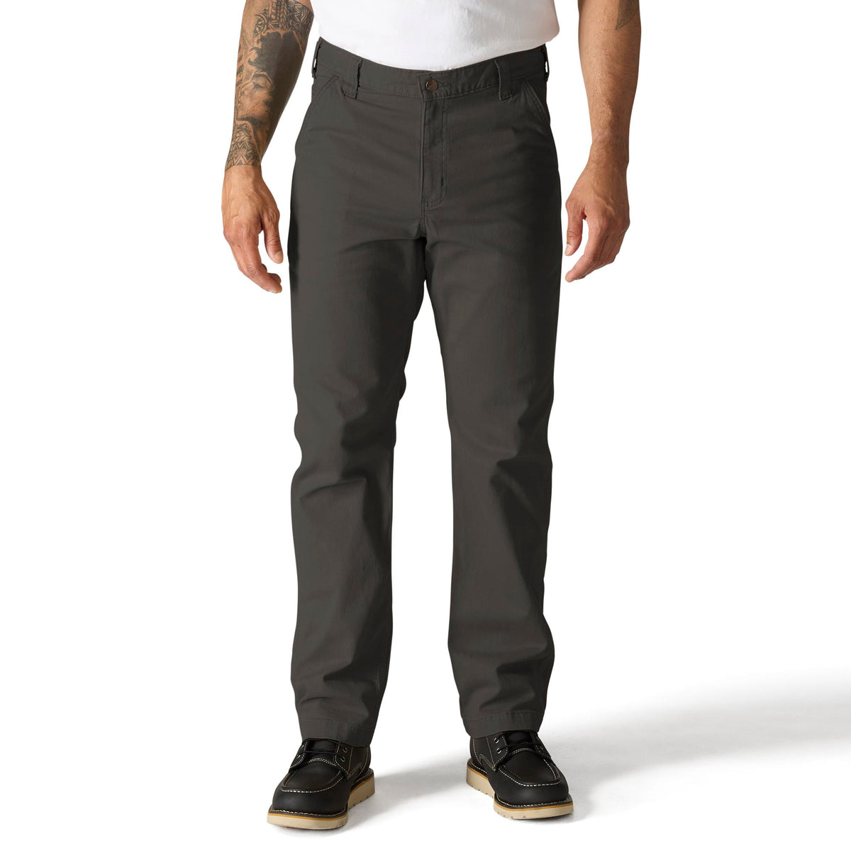 Carhartt Men's Rugged Flex® Rigby Dungaree Pants Carhartt Peat 28 28 Inseam