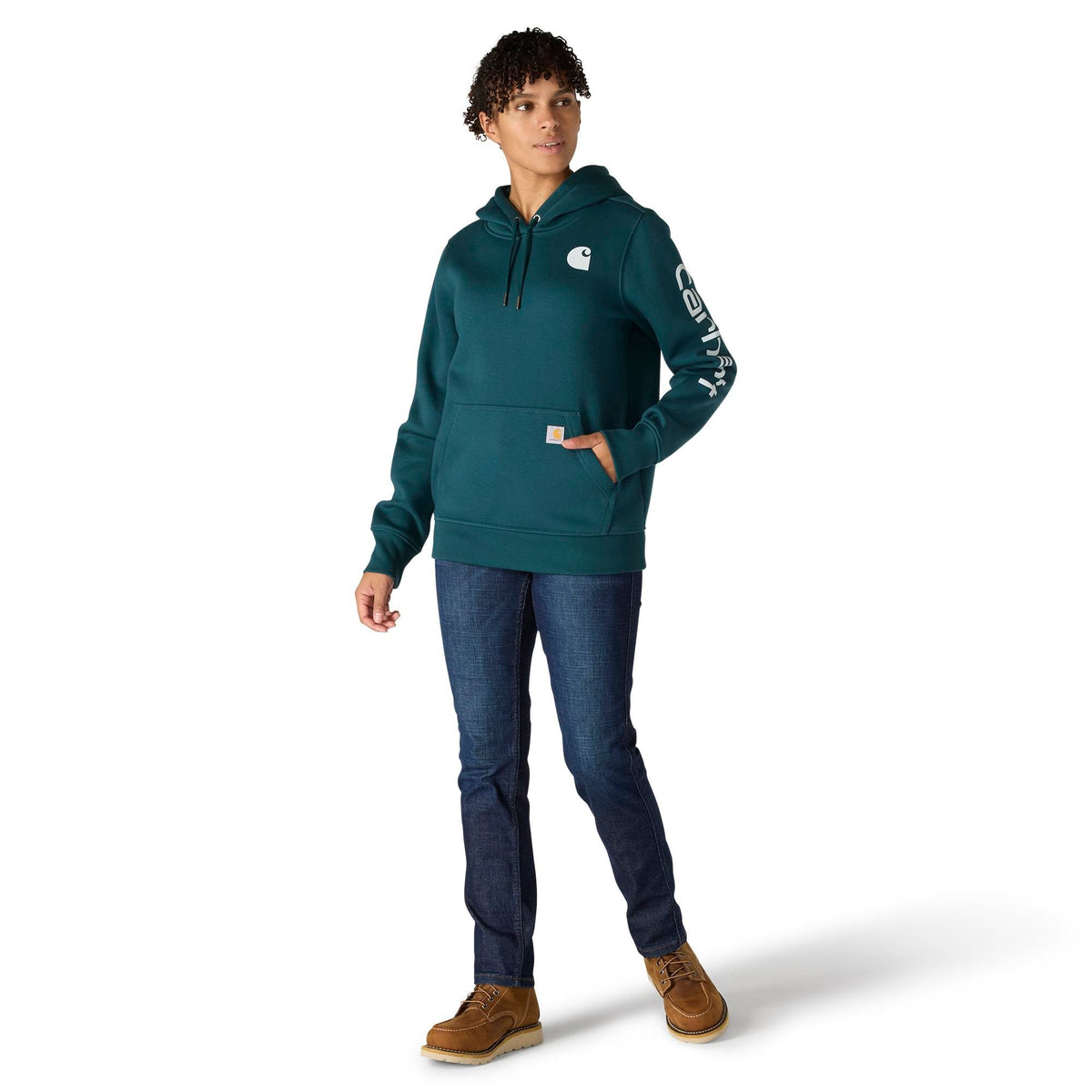 Carhartt Women's Clarksburg Graphic Sleeve Hoodie Sweatshirts & Hoodies Carhartt