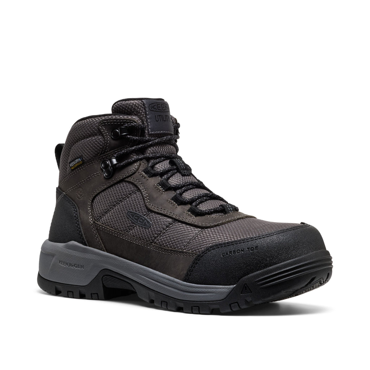 KEEN Utility Men&#39;s Skokie Hiker 5&quot; Waterproof EH Carbon Toe Boot - Work World - Workwear, Work Boots, Safety Gear