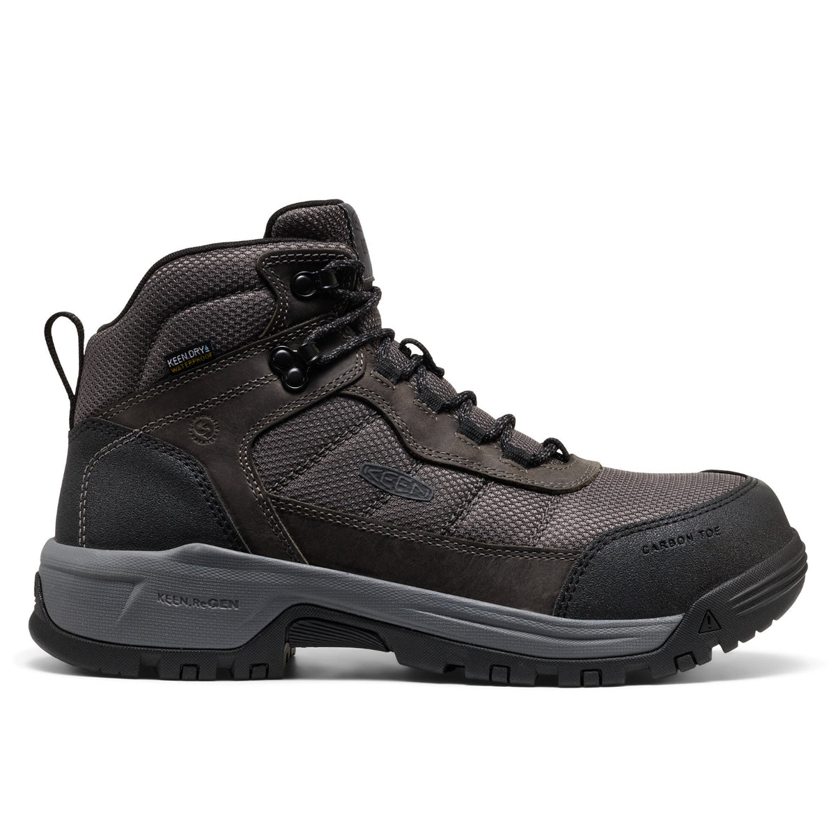 KEEN Utility Men&#39;s Skokie Hiker 5&quot; Waterproof EH Carbon Toe Boot - Work World - Workwear, Work Boots, Safety Gear