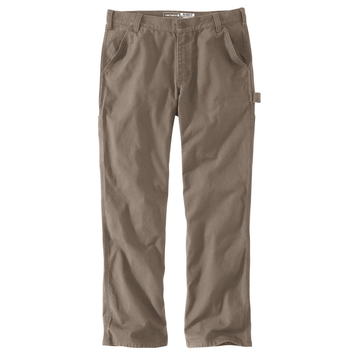 Carhartt Men's Rugged Flex® Relaxed Fit Duck Dungaree Pants Carhartt Desert 28 30 Inseam