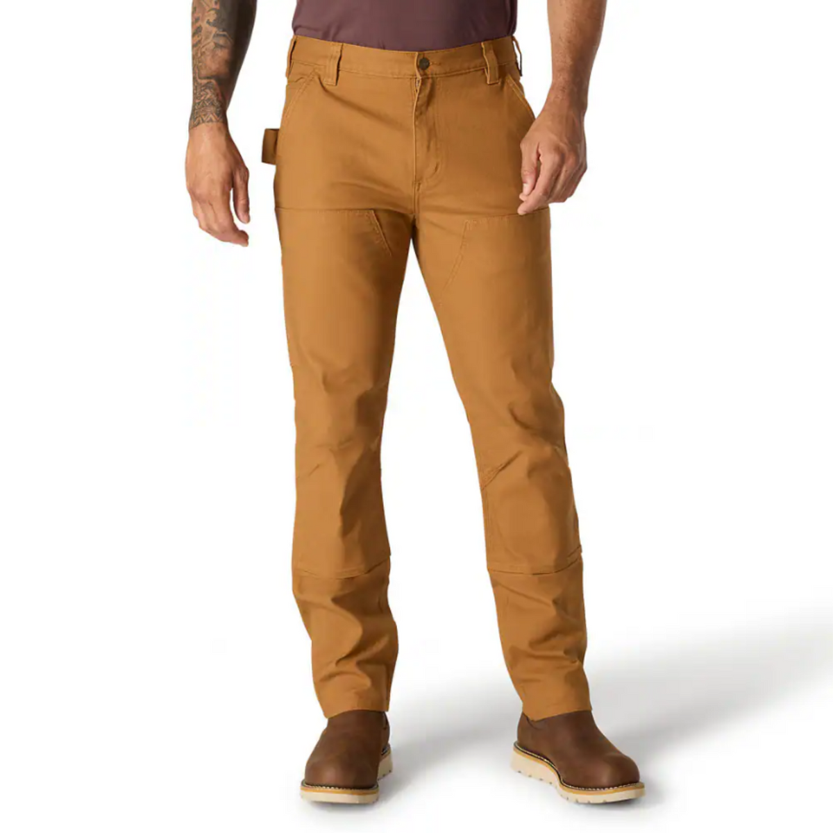 Carhartt Men's Relaxed Fit Straight Fit Double-Front Pant Pants Carhartt Carhartt Brown 30 32 Inseam