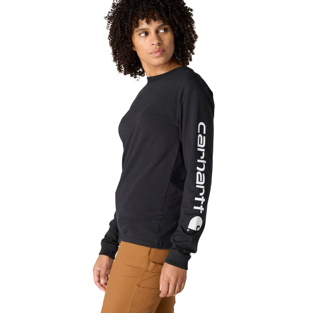 Carhartt Women's Dearborn Loose Logo Long Sleeve T-Shirt - Work World - Workwear, Work Boots, Safety Gear