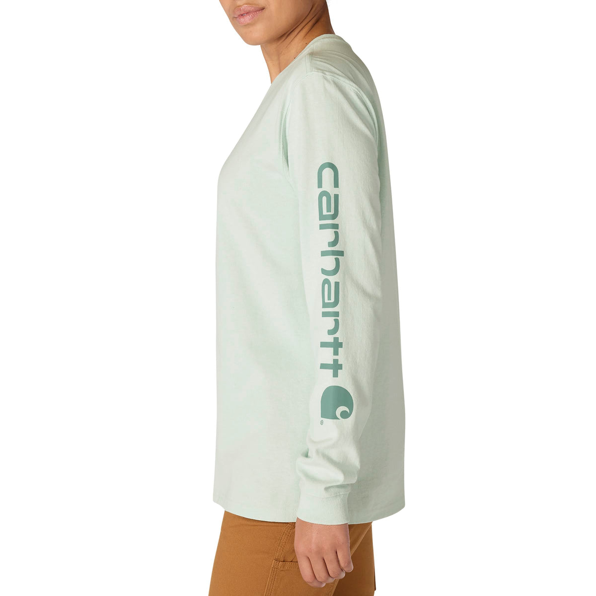 Carhartt Women's Dearborn Loose Logo Long Sleeve T-Shirt - Work World - Workwear, Work Boots, Safety Gear