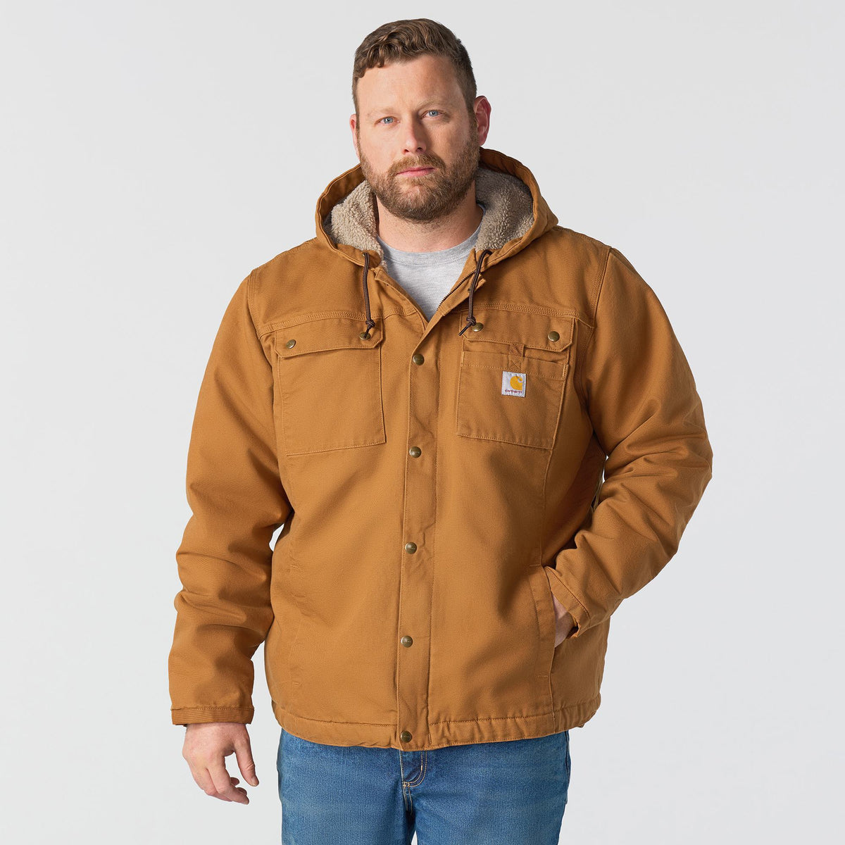 Carhartt Men's Bartlett Jacket Jackets & Coats Carhartt Carhartt Brown 2XL Reg