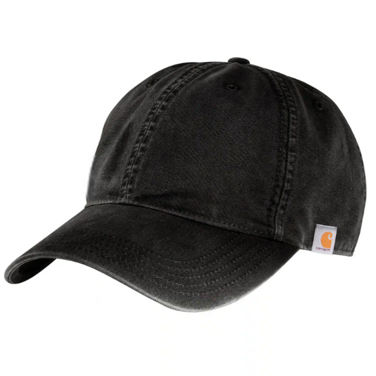 Carhartt Cotton Canvas Patch Logo Baseball Cap Hats & Caps Carhartt Black OS Reg