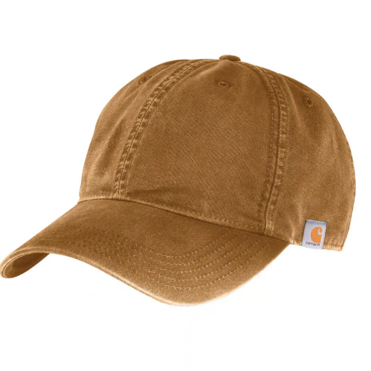 Carhartt Cotton Canvas Patch Logo Baseball Cap Hats & Caps Carhartt Carhartt Brown OS Reg