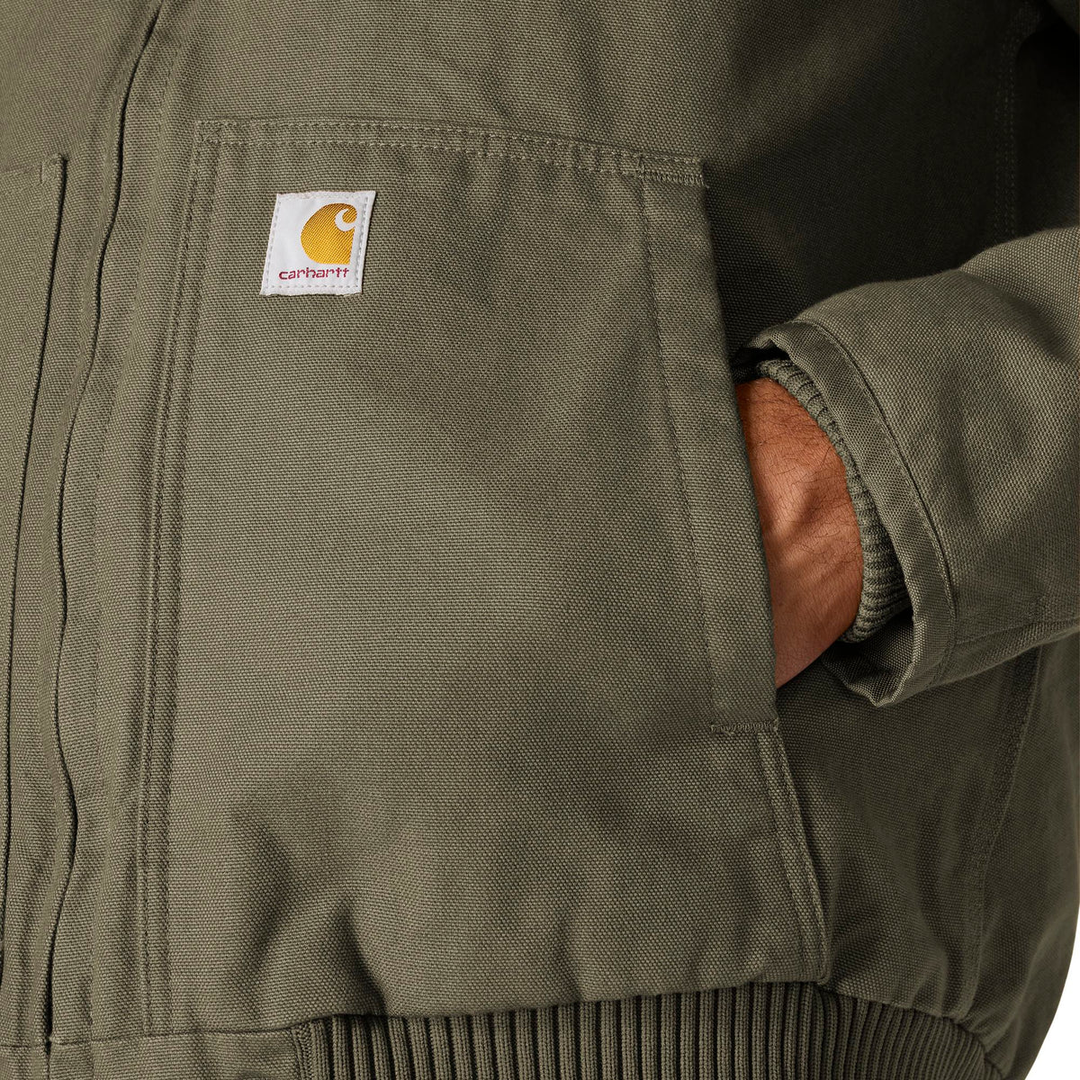 Carhartt Men's Loose Fit Washed Duck Insulated Active Jac-3 Jacket Jackets & Coats Carhartt