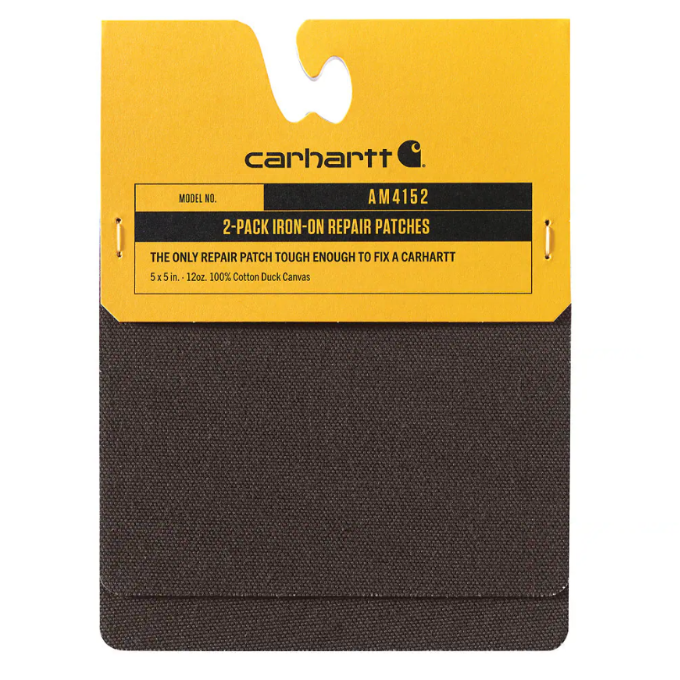 Carhartt Iron On Duck Repair Patch Cleaning Supplies Carhartt Dark Brown OS