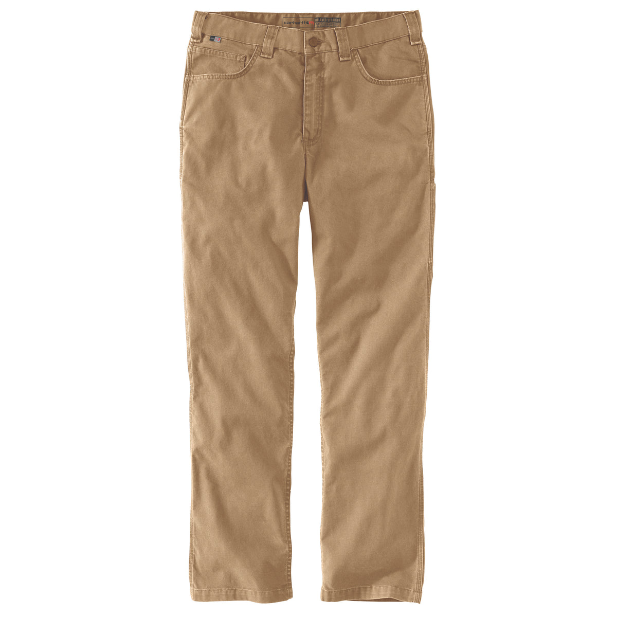 Carhartt Men's Flame Resistant Rugged Flex® Relaxed Fit Canvas Pant Pants Carhartt Dark Khaki 30 30 Inseam
