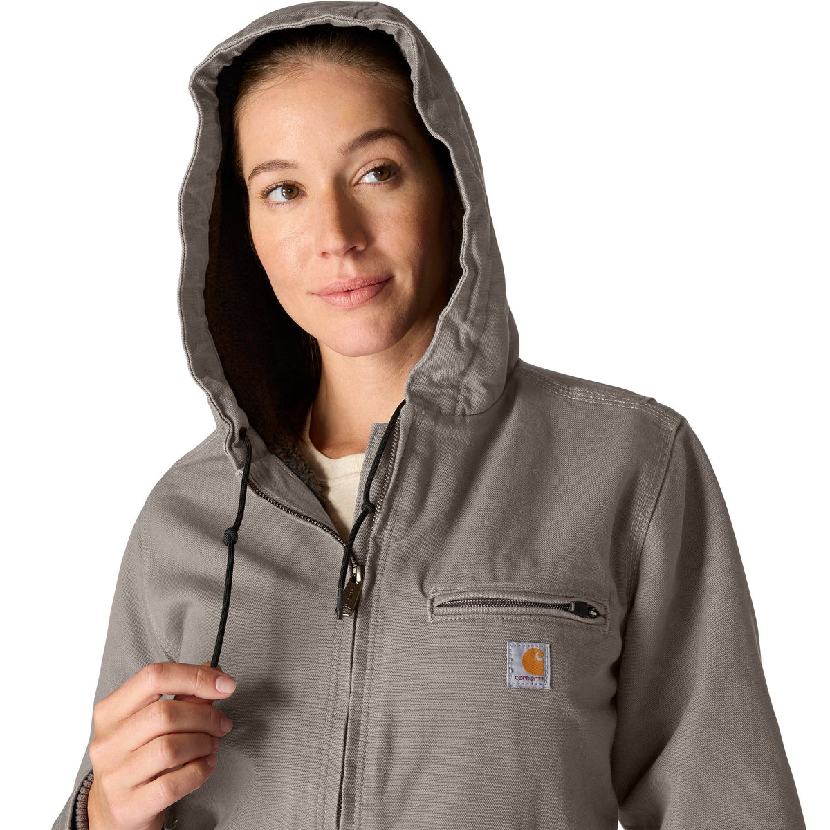 Carhartt Women&#39;s Washed Duck Sherpa Jacket