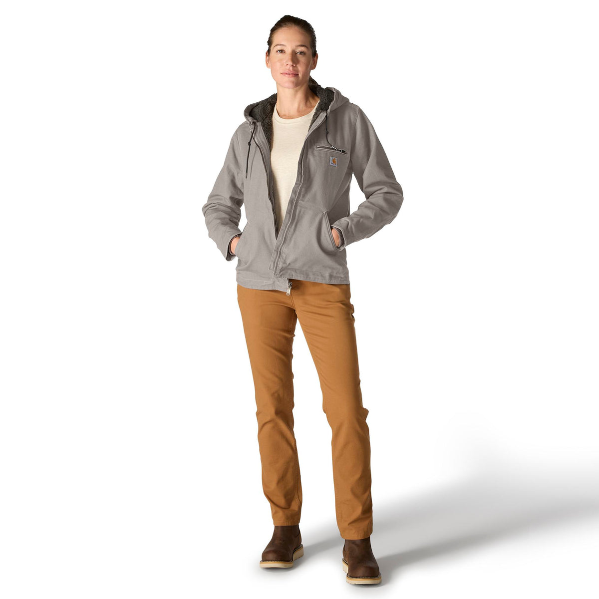 Carhartt Women&#39;s Washed Duck Sherpa Jacket