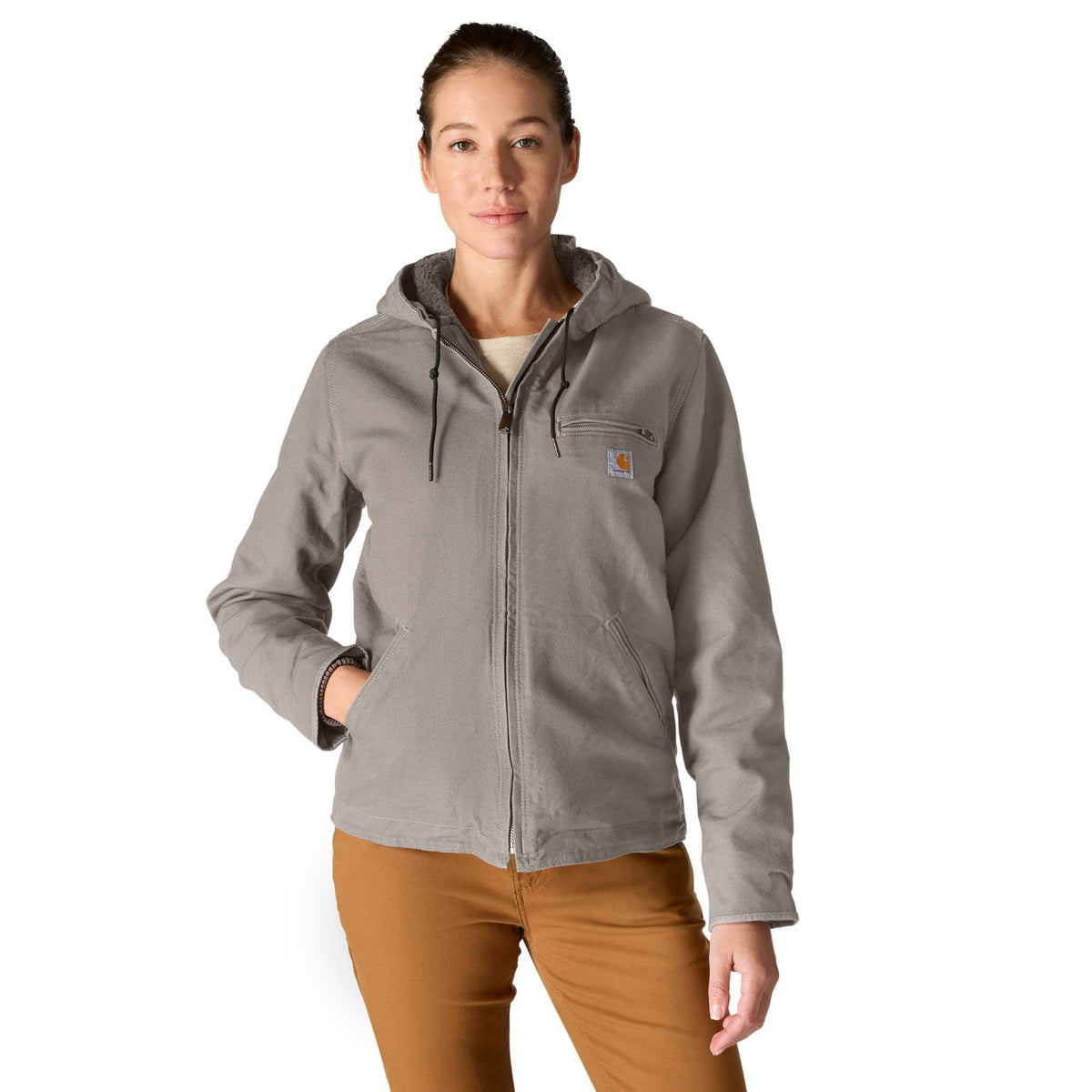 Carhartt Women&#39;s Washed Duck Sherpa Jacket