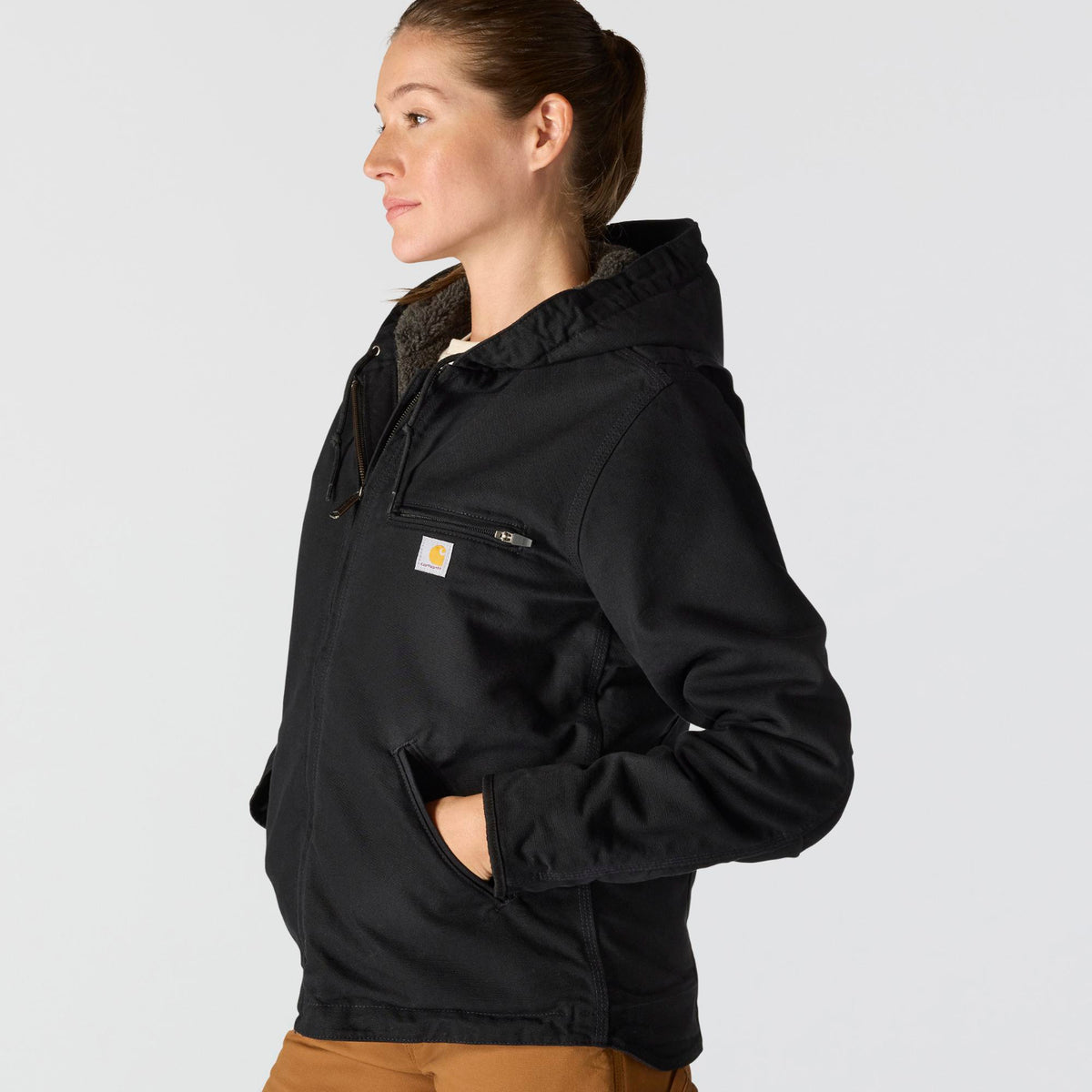Carhartt Women&#39;s Washed Duck Sherpa Jacket