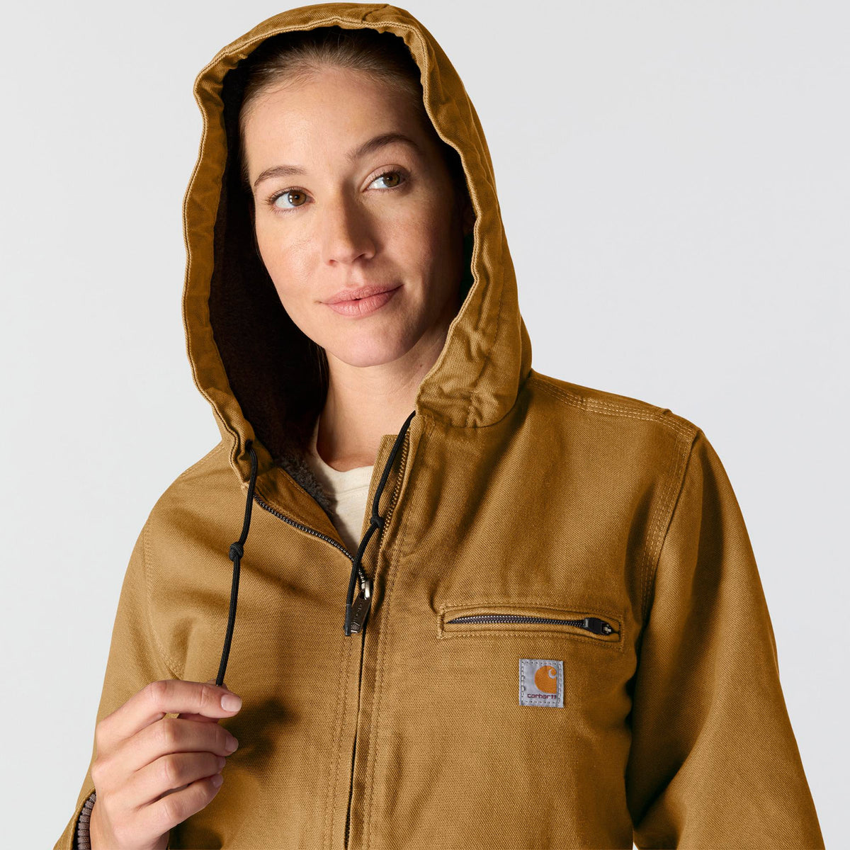 Carhartt Women&#39;s Washed Duck Sherpa Jacket - Work World - Workwear, Work Boots, Safety Gear