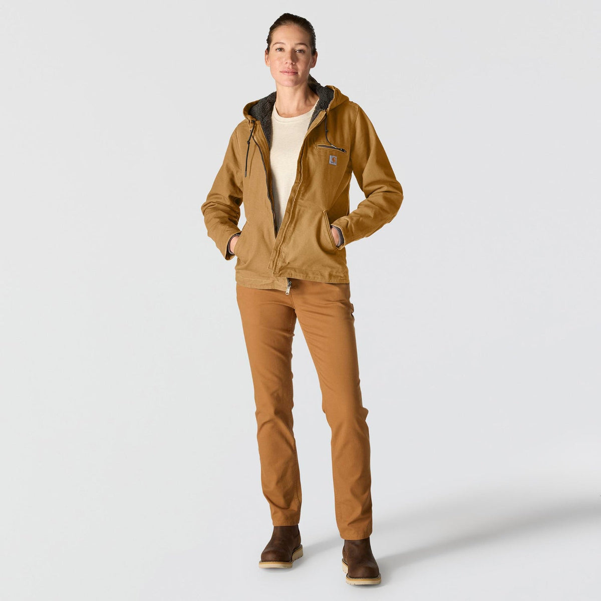 Carhartt Women's Washed Duck Sherpa Jacket Jackets & Coats Carhartt