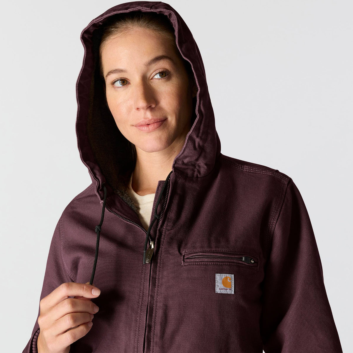 Carhartt Women&#39;s Washed Duck Sherpa Jacket - Work World - Workwear, Work Boots, Safety Gear