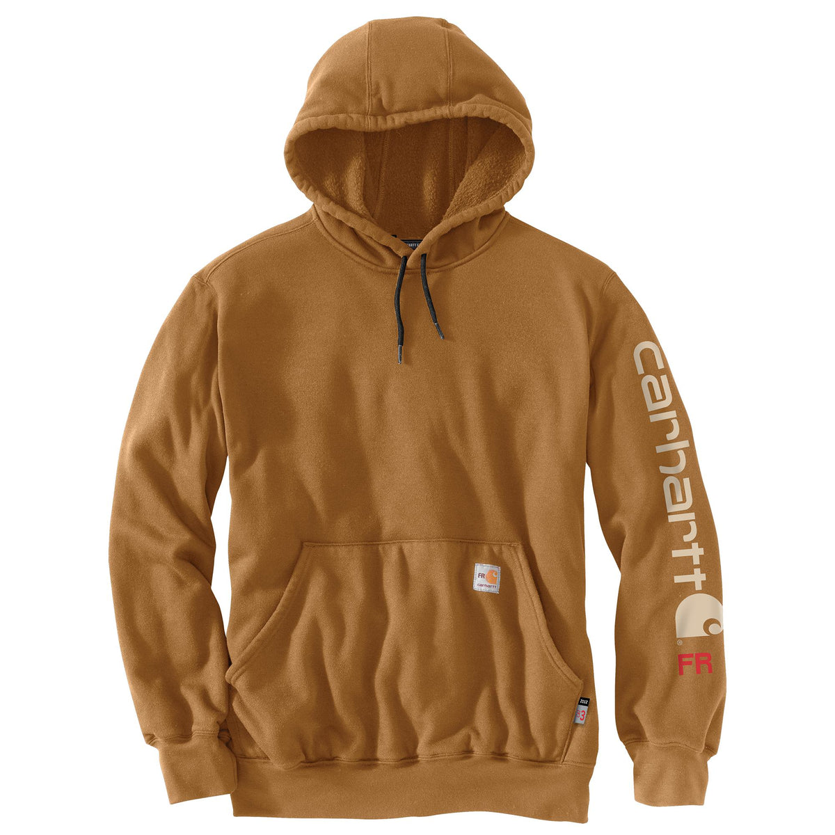 Carhartt Men's Flame Resistant Force® Relaxed Fit Hoodie Sweatshirts & Hoodies Carhartt Carhartt Brown 2XL Reg