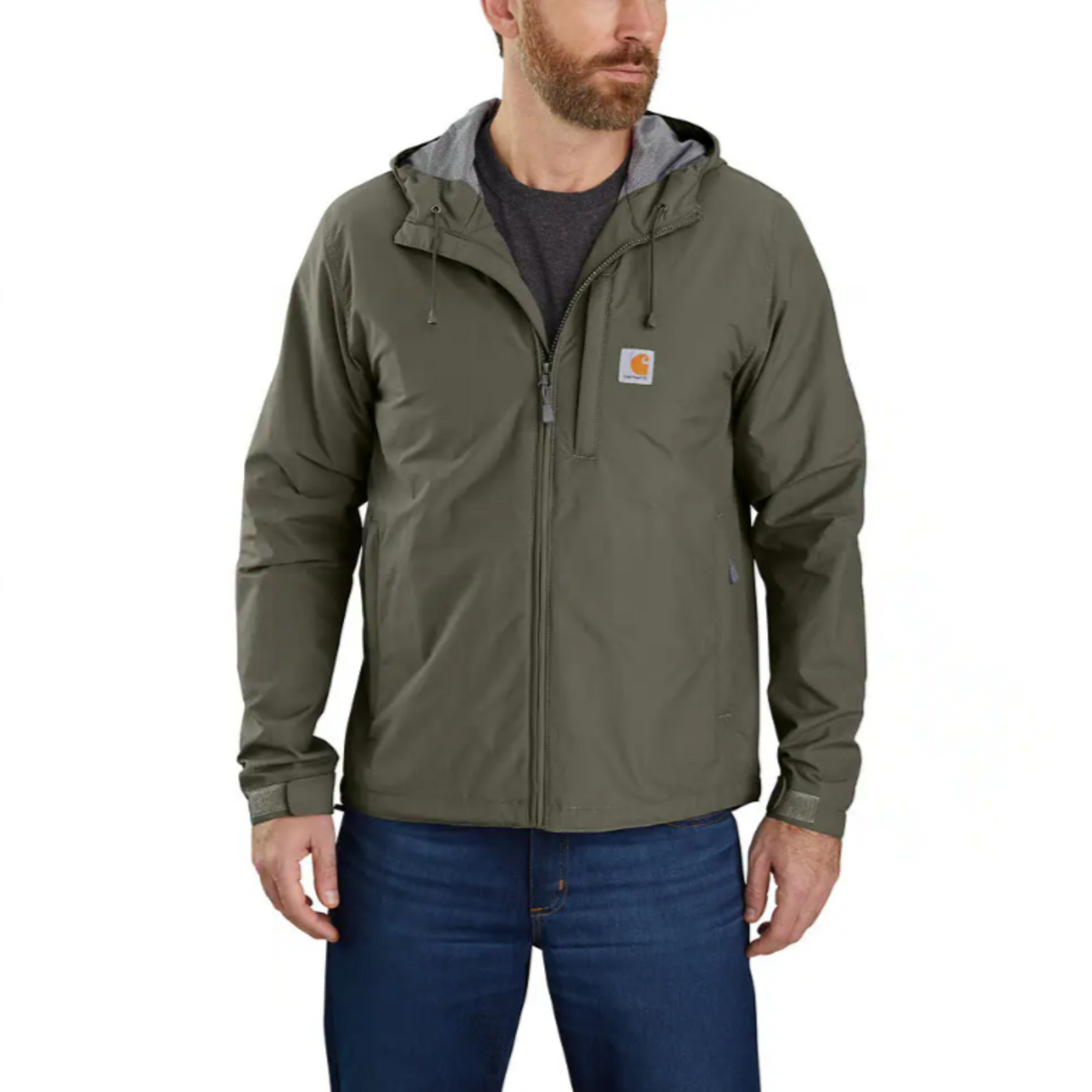 Carhartt Men's Rain Defender Lightweight Jacket Jackets & Coats Carhartt Basil 2XL Reg