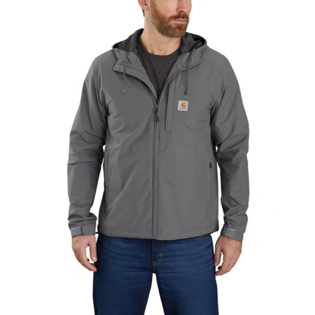 Carhartt Men's Rain Defender Lightweight Jacket Jackets & Coats Carhartt Steel 2XL Reg